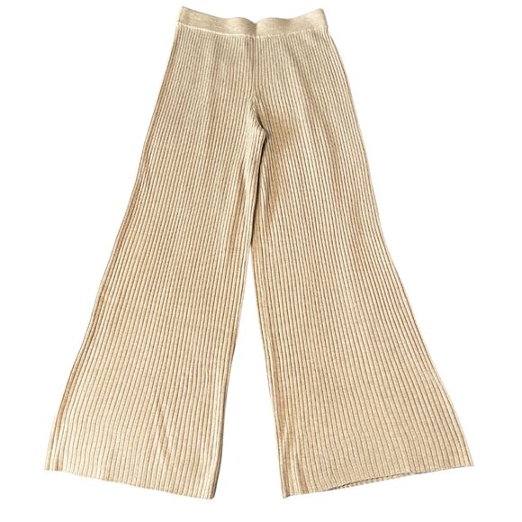 The Drop NWT Wide Leg Ribbed Sweater Pants Womens Size M Knit Stretch Soft Cozy - Picture 2 of 10